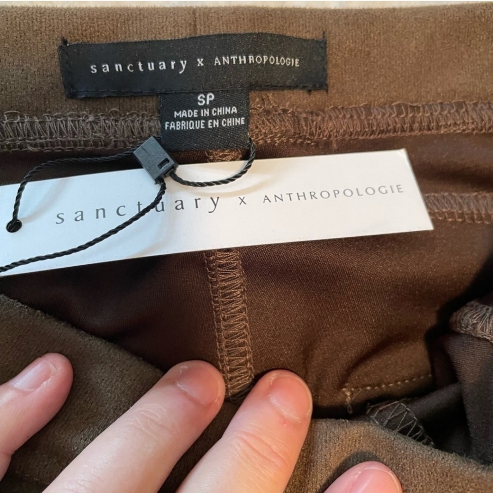 Anthropologie x Sanctuary Mona Suede Leggings - Picture 9 of 13